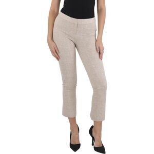 Amanda + Chelsea Ankle Flare Dress Pants, NWT Size 14 Cream And White